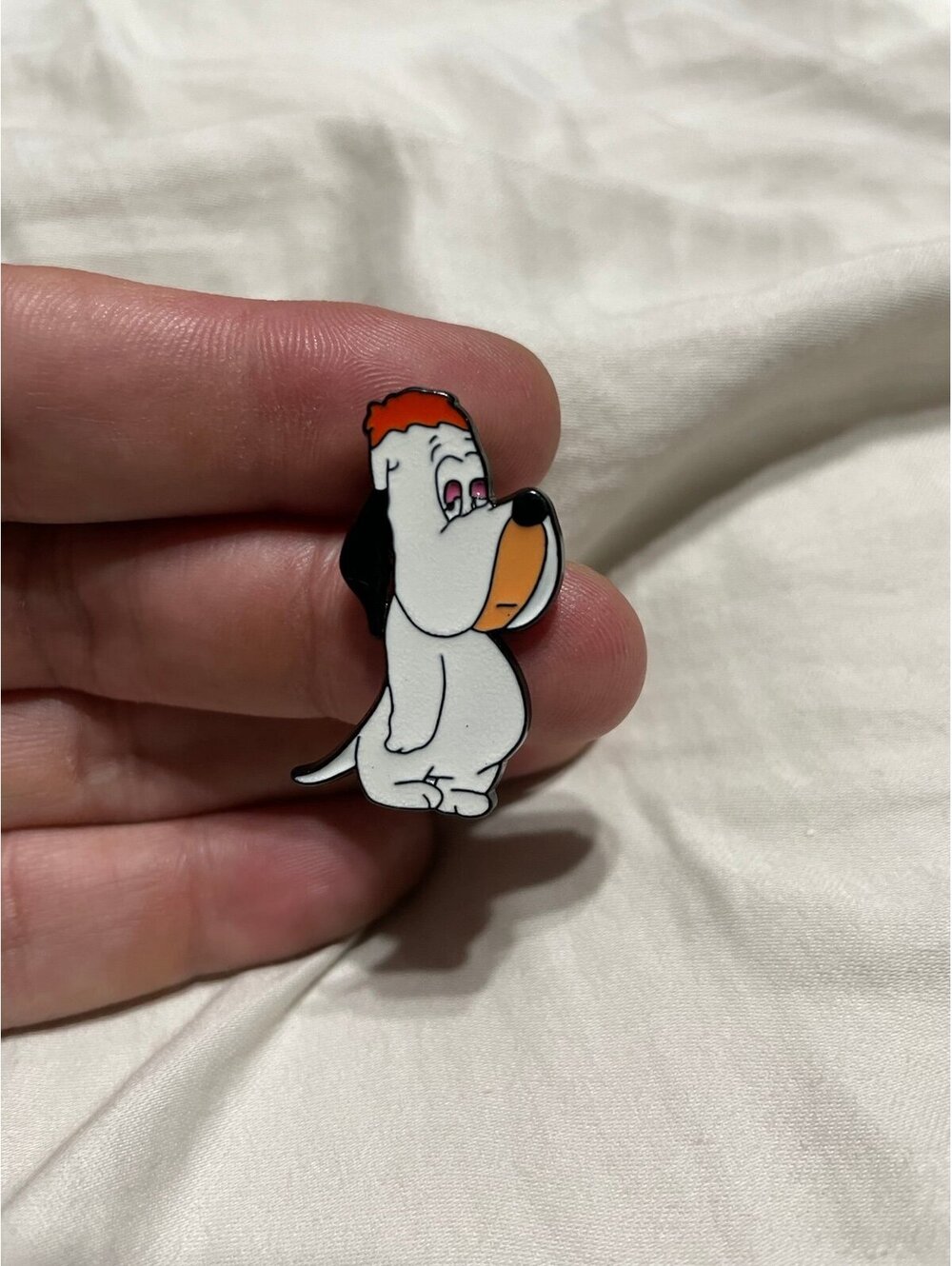 Droopy dog enamel pin brooch anime cartoon cute funny